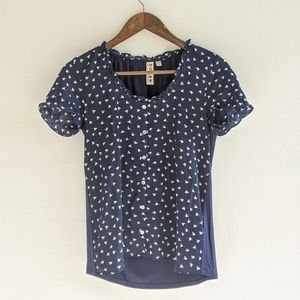 SOLD Anthro Dolan Left Coast Sydney Ruffled Tee